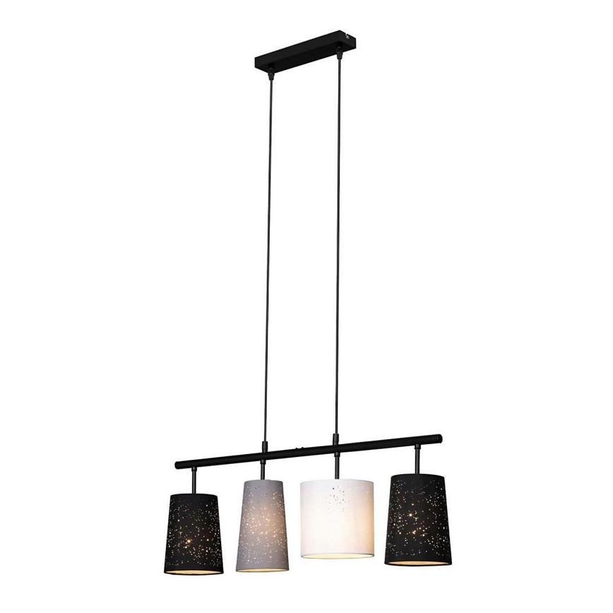 Brilo 4027-045 - Kattokruunu johdossa SHADES 4xE27/40W/230V