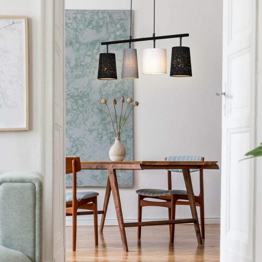 Brilo 4027-045 - Kattokruunu johdossa SHADES 4xE27/40W/230V