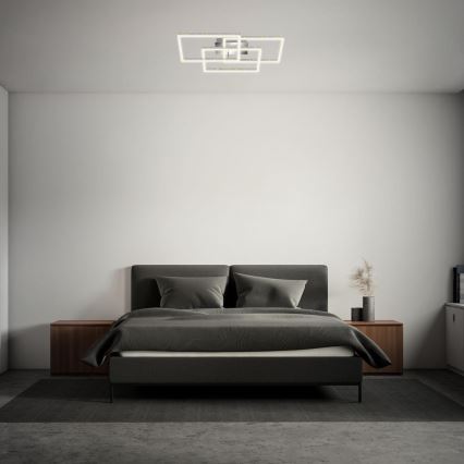Brilo - Himmennettävä LED-kattovalaisin FRAME LED/57W/230V 3000K mattakromi