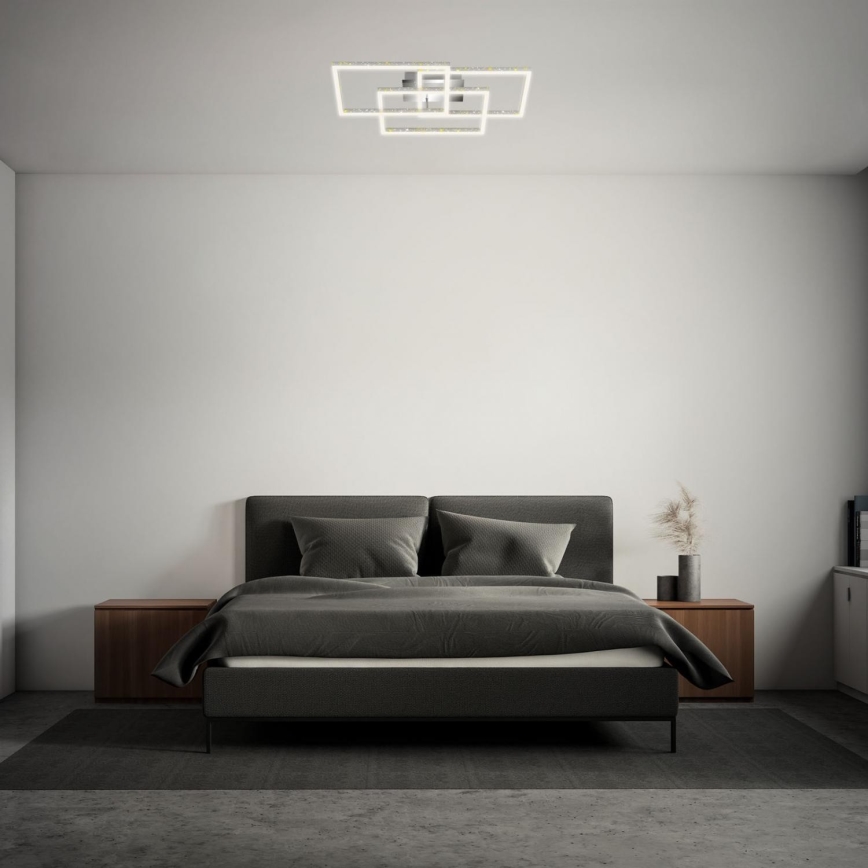 Brilo - Himmennettävä LED-kattovalaisin FRAME LED/57W/230V 3000K mattakromi