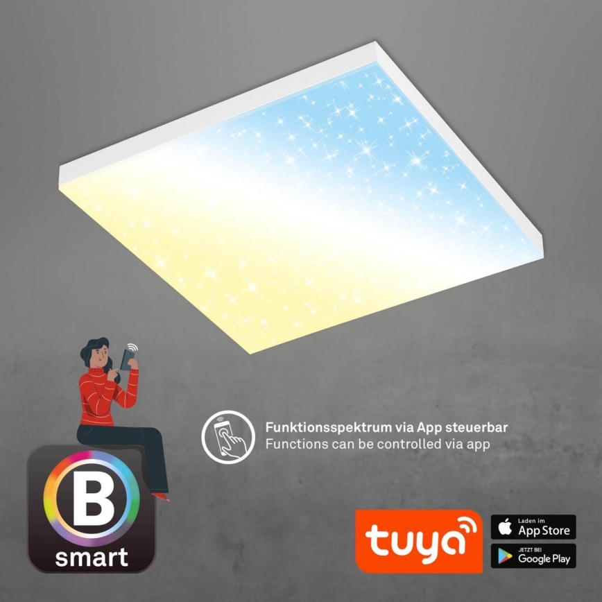 Brilo - Himmennettävä LED-kattovalaisin FRAMELESS LED/24W/230V 3000-6500K Wi-Fi Tuya + kauko-ohjaus