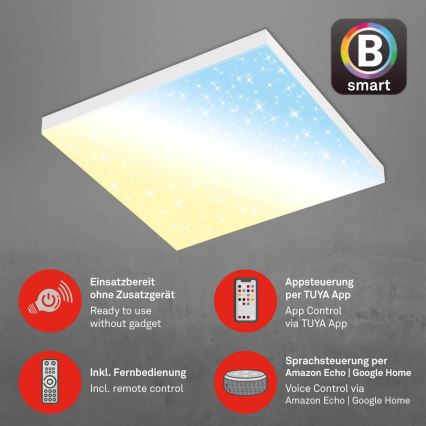 Brilo - Himmennettävä LED-kattovalaisin FRAMELESS LED/24W/230V 3000-6500K Wi-Fi Tuya + kauko-ohjaus