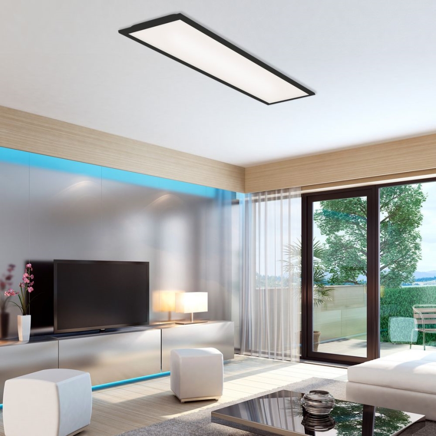 Brilo - Himmennettävä LED-kattovalaisin PIATTO LED/24W/230V 3000-6500K 100x25 cm + kauko-ohjaus