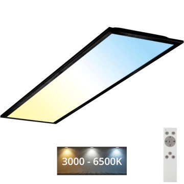 Brilo - Himmennettävä LED-kattovalaisin PIATTO LED/24W/230V 3000-6500K 100x25 cm + kauko-ohjaus