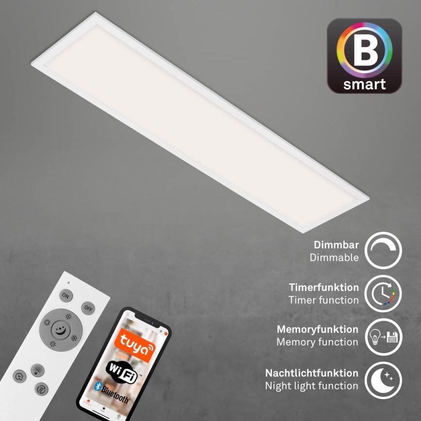 Brilo - Himmennettävä LED-kattovalaisin PIATTO LED/28W/230V 3000-6500K Wi-Fi Tuya + kauko-ohjaus