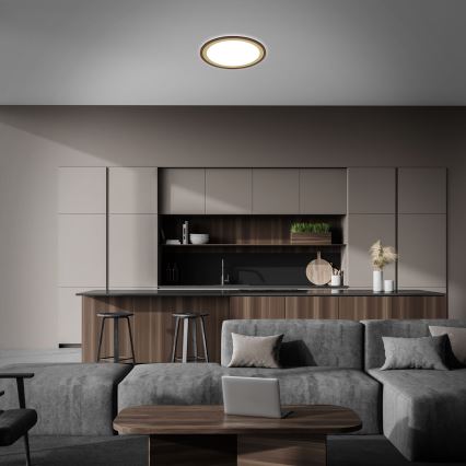 Brilo - Himmennettävä LED-kattovalaisin SLIM LED/22W/230V 2700-6500K + kauko-ohjaus