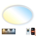 Brilo - Himmennettävä LED-kattovalaisin SLIM LED/22W/230V 2700-6500K Wi-Fi Tuya + kauko-ohjaus