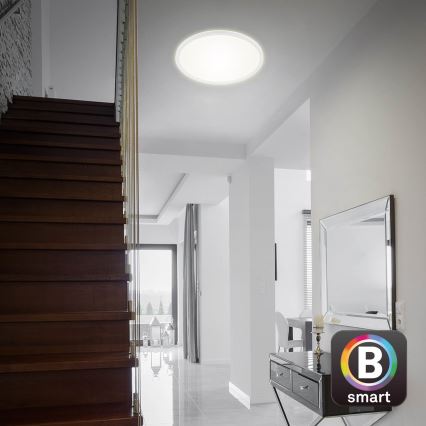 Brilo - Himmennettävä LED-kattovalaisin SLIM LED/22W/230V 2700-6500K Wi-Fi Tuya + kauko-ohjaus