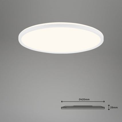 Brilo - Himmennettävä LED-kattovalaisin SLIM LED/22W/230V 2700-6500K Wi-Fi Tuya + kauko-ohjaus