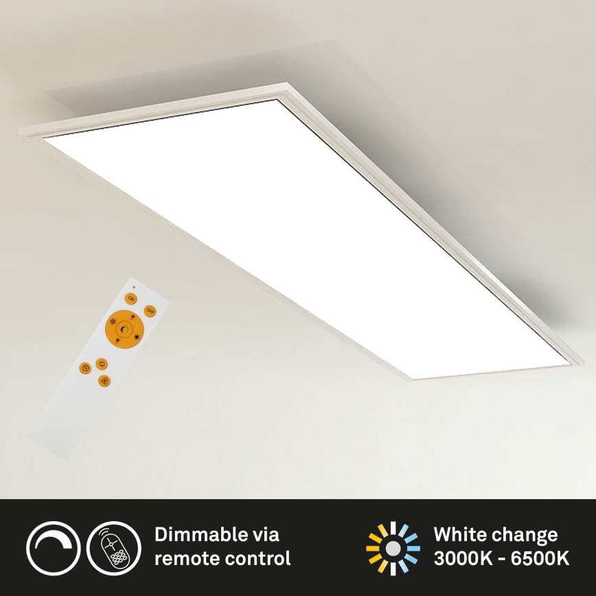 Brilo - Himmennettävä LED-kattovalaisin SLIM LED/24W/230V 3000-6500K 100x25 cm + kauko-ohjaus
