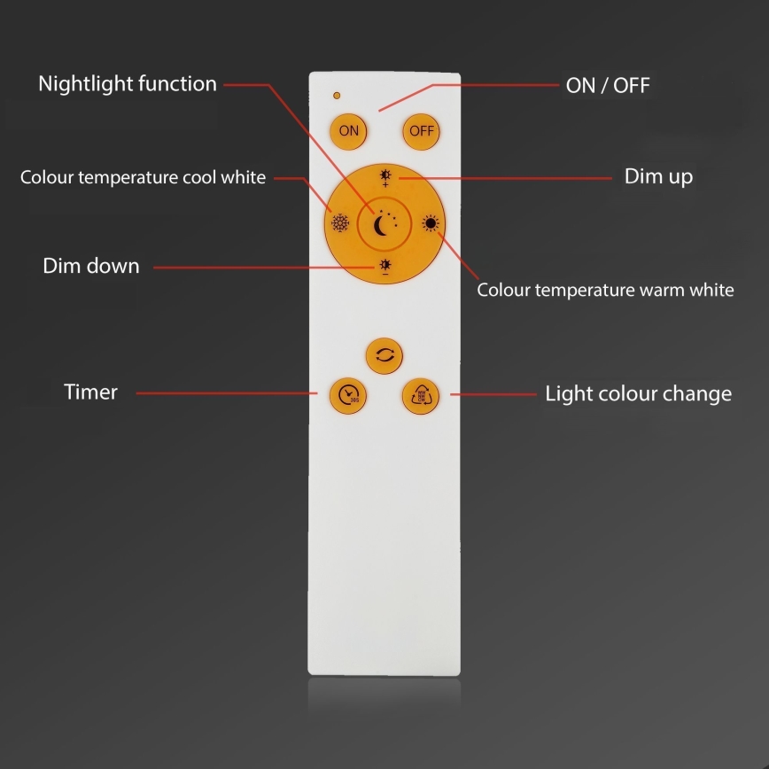 Brilo - Himmennettävä LED-kattovalaisin SLIM LED/24W/230V 3000-6500K 100x25 cm + kauko-ohjaus