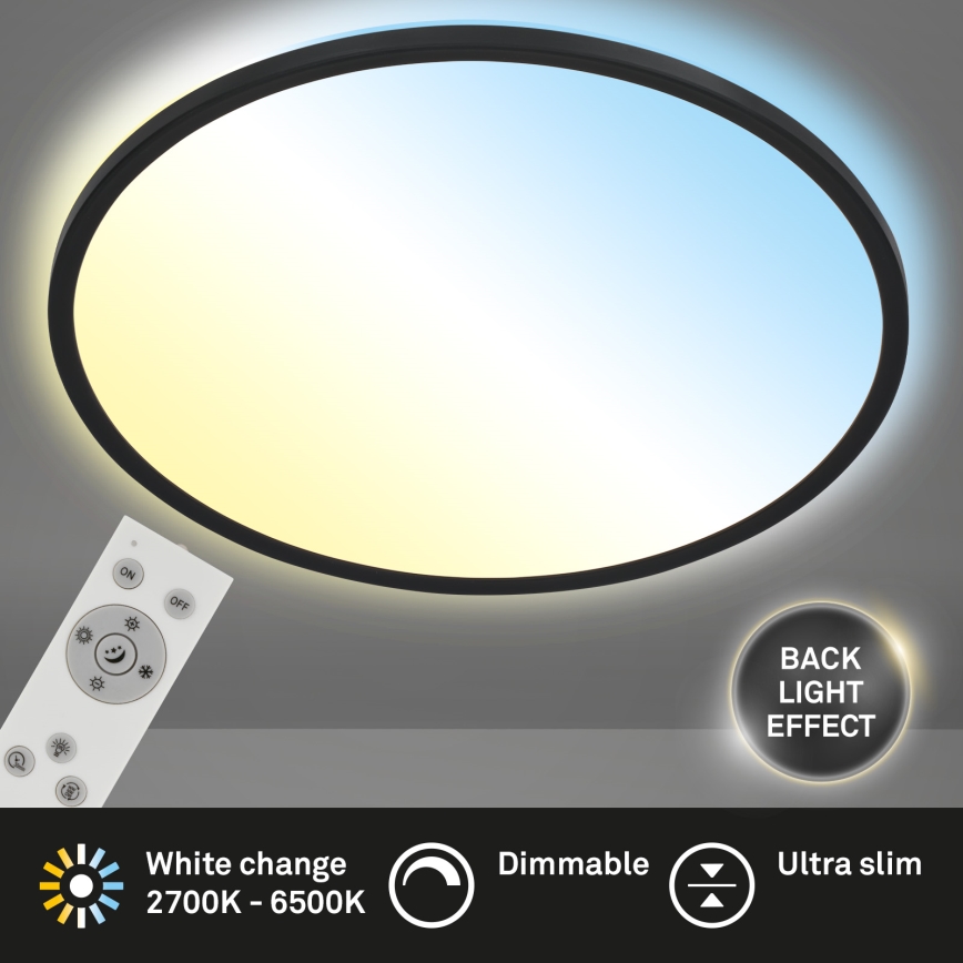 Brilo - Himmennettävä LED-kattovalaisin SLIM LED/31W/230V 2700-6500K + kauko-ohjaus