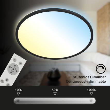 Brilo - Himmennettävä LED-kattovalaisin SLIM LED/31W/230V 2700-6500K + kauko-ohjaus