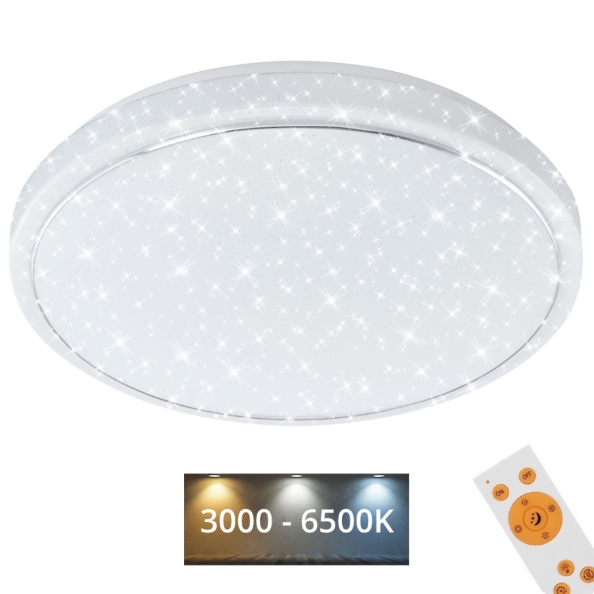 Brilo - Himmennettävä LED-kattovalaisin STARRY SKY LED/18W/230V 3000-6500K + kauko-ohjaus