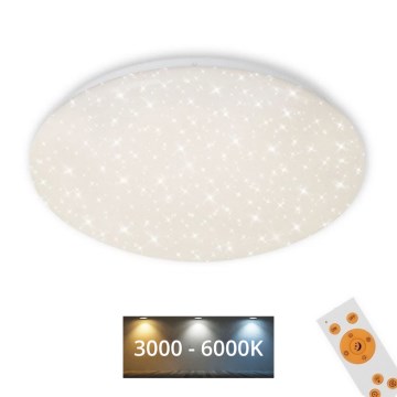Brilo - Himmennettävä LED-kattovalaisin STARRY SKY LED/22W/230V 3000-6000K + kauko-ohjaus