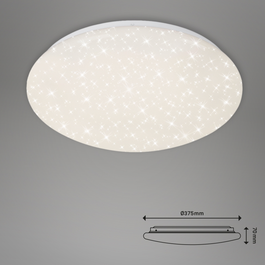 Brilo - Himmennettävä LED-kattovalaisin STARRY SKY LED/22W/230V 3000-6000K + kauko-ohjaus