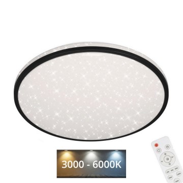 Brilo - Himmennettävä LED-kattovalaisin STARRY SKY LED/24W/230V 3000-6000K + kauko-ohjaus