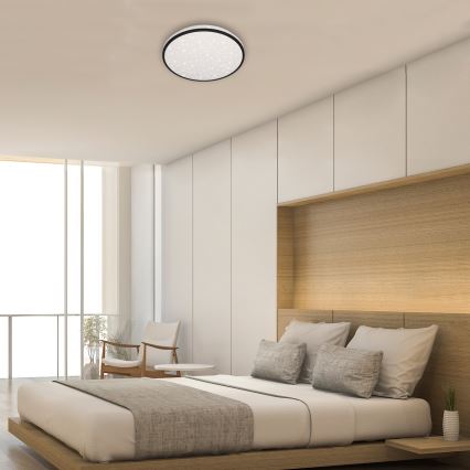 Brilo - Himmennettävä LED-kattovalaisin STARRY SKY LED/24W/230V 3000-6000K + kauko-ohjaus