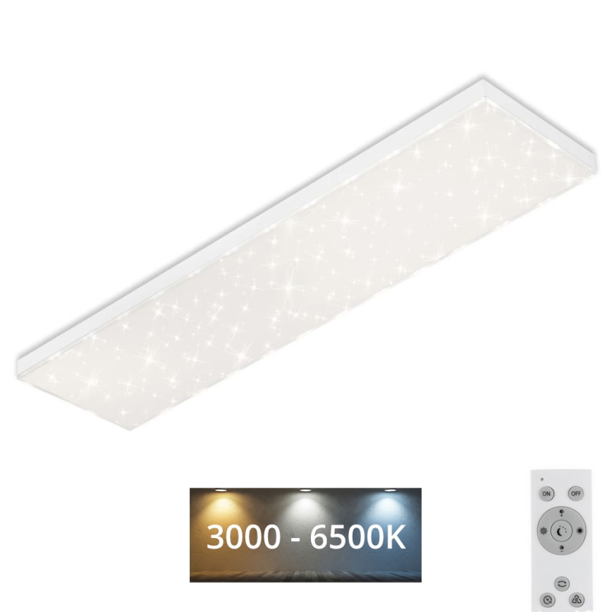 Brilo - Himmennettävä LED-kattovalaisin STARRY SKY LED/24W/230V 3000-6500K + kauko-ohjaus