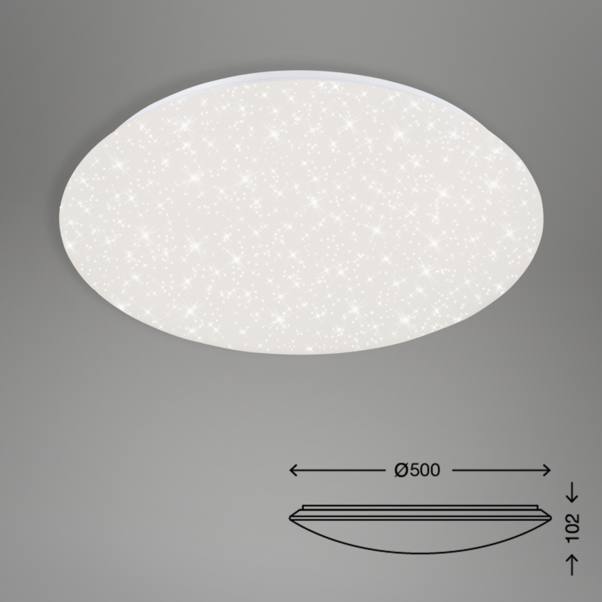 Brilo - Himmennettävä LED-kattovalaisin STARRY SKY LED/40W/230V 3000-6000K + kauko-ohjaus