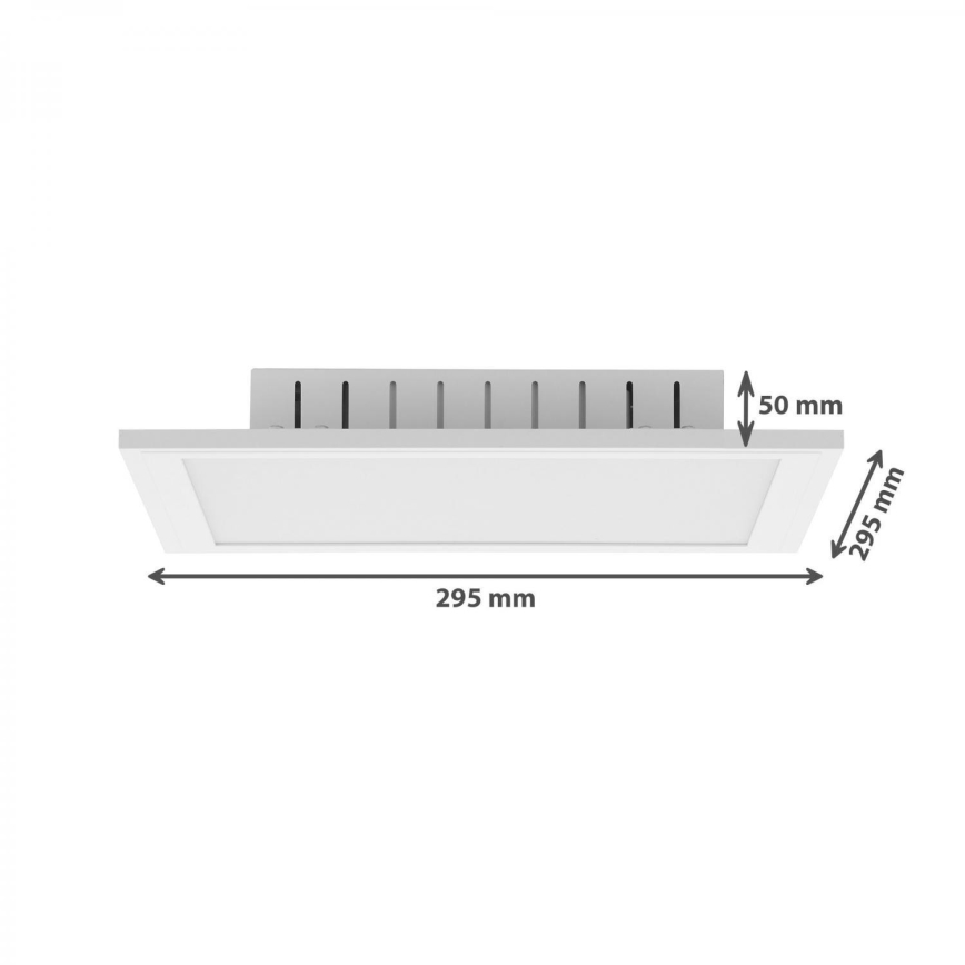 Brilo - Himmennettävä LED-RGB-kattovalaisin COLOUR LED/15W/230V 3000-6500K + kauko-ohjaus