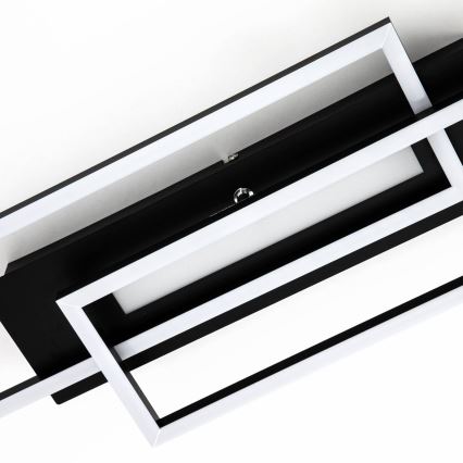 Brilo - Kiinteä LED-kattokruunu FRAME 2xLED/20W/230V musta