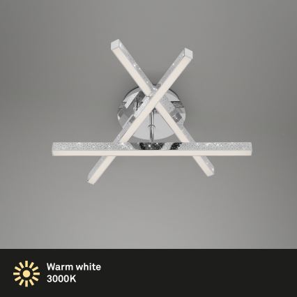 Brilo - Kiinteä LED-kattokruunu REY 3xLED/5W/230V kiiltävä kromi