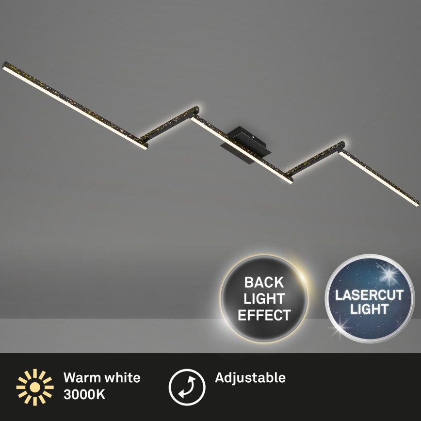 Brilo - Kiinteä LED-kattokruunu REY 5xLED/4,8W/230V