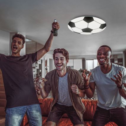 Brilo - Lasten LED-kattovalaisin FOTBALL LED/12W/230V