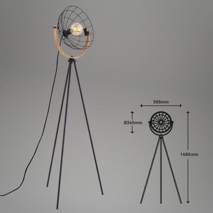 Brilo - Lattialamppu MESH 1xE27/40W/230V