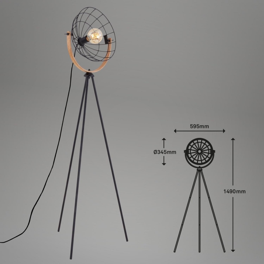 Brilo - Lattialamppu MESH 1xE27/40W/230V