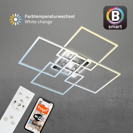 Brilo - LED himmennettävä kattovalaisin FRAME LED/50W/230V 2700-6500K Wi-Fi Tuya + kaukosäädin