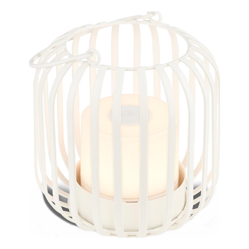 Brilo - LED Himmennettävä rechargeable ulko pöytävalaisin LED/2W/5V IP44 valkoinen