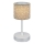 Brilo - LED Himmennettävä rechargeable ulko pöytävalaisin LOLE LED/3W/5V IP44 hopea/beige