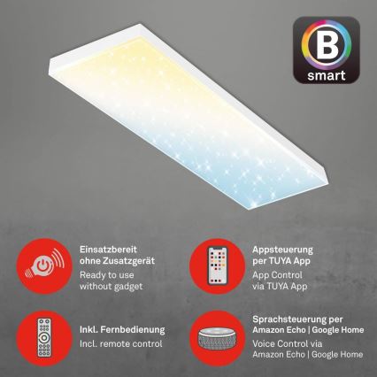 Brilo - LED Himmennetty kiinteä paneeli FRAMELESS LED/28W/230V 3000-6500K Wi-Fi Tuya + kauko-ohjaus