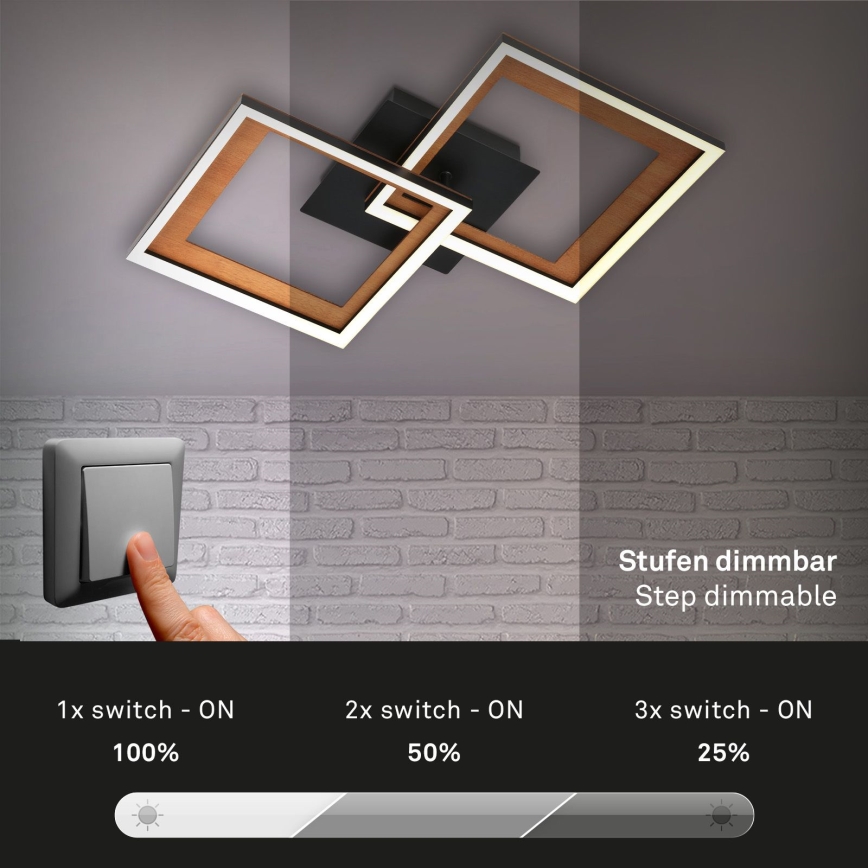 Brilo - LED-himmennyskattokruunu FRAME 2xLED/11W/230V