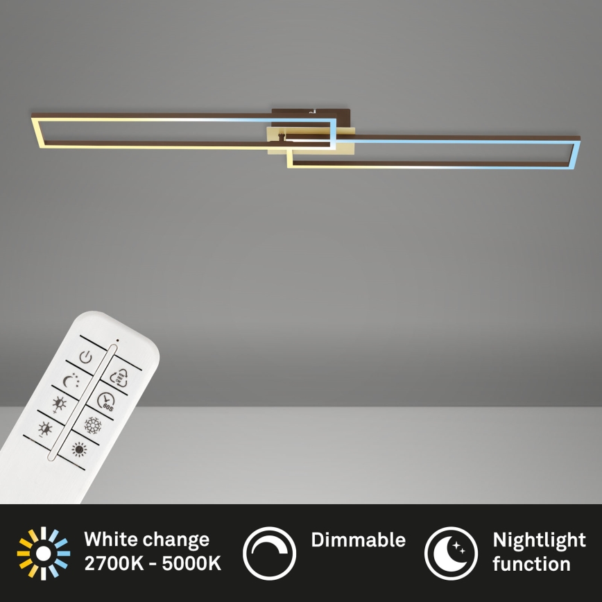 Brilo - LED-himmennyskattokruunu FRAME 2xLED/20W/230V 2700-5000K + kauko-ohjaus