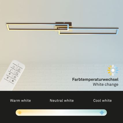 Brilo - LED-himmennyskattokruunu FRAME 2xLED/20W/230V 2700-5000K + kauko-ohjaus