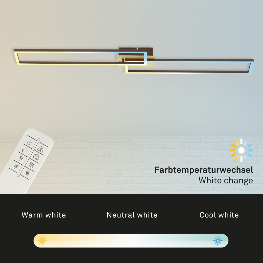Brilo - LED-himmennyskattokruunu FRAME 2xLED/20W/230V 2700-5000K + kauko-ohjaus