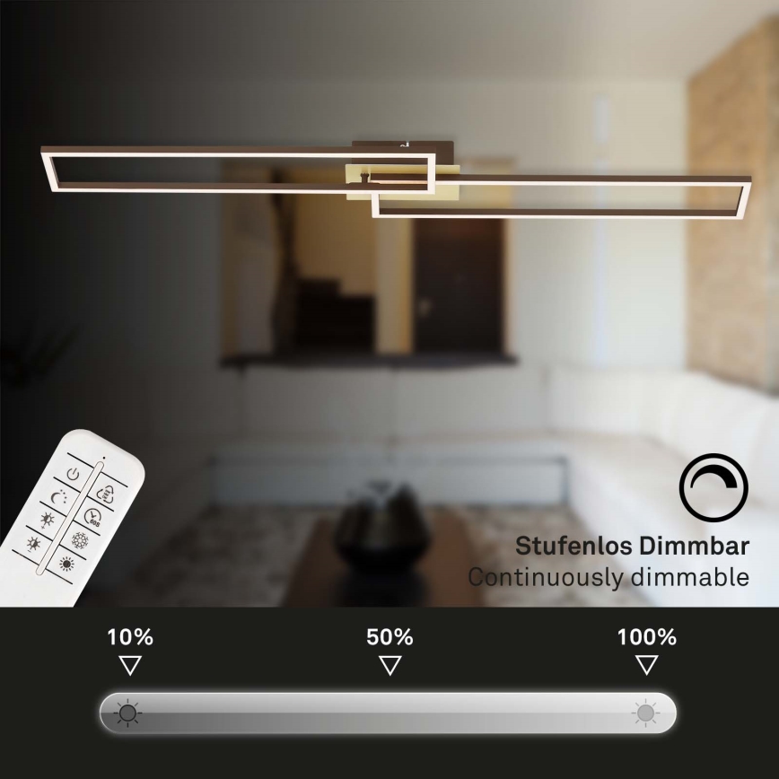 Brilo - LED-himmennyskattokruunu FRAME 2xLED/20W/230V 2700-5000K + kauko-ohjaus