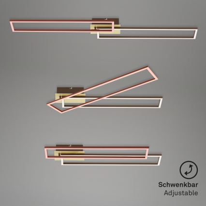 Brilo - LED-himmennyskattokruunu FRAME 2xLED/20W/230V 2700-5000K + kauko-ohjaus