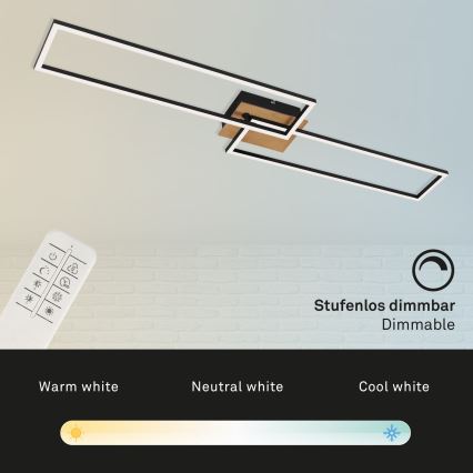 Brilo - LED-himmennyskattokruunu FRAME 2xLED/20W/230V 2700-5000K + kauko-ohjaus