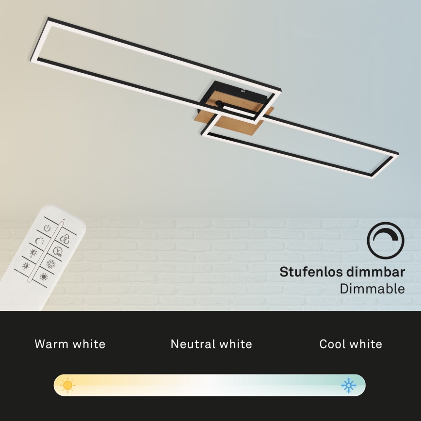 Brilo - LED-himmennyskattokruunu FRAME 2xLED/20W/230V 2700-5000K + kauko-ohjaus