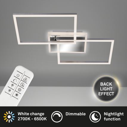 Brilo - LED-himmennyskattokruunu FRAME 2xLED/20W/230V 2700-6500K + kauko-ohjaus