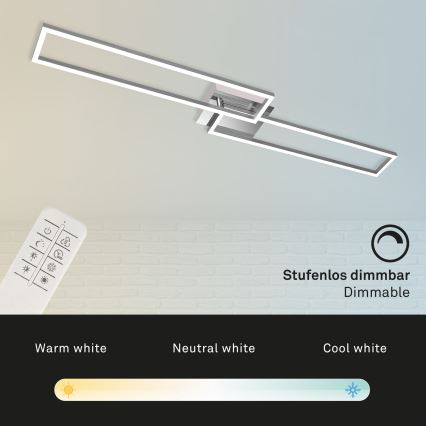 Brilo - LED-himmennyskattokruunu FRAME 2xLED/20W/230V 2700-5000K + kauko-ohjaus