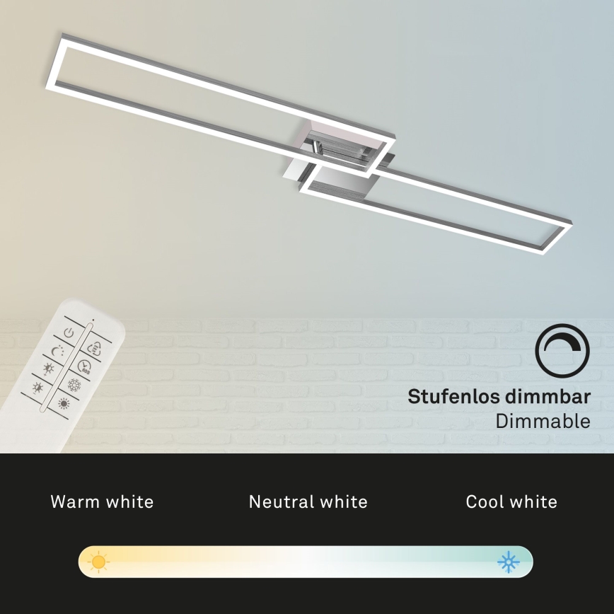 Brilo - LED-himmennyskattokruunu FRAME 2xLED/20W/230V 2700-5000K + kauko-ohjaus