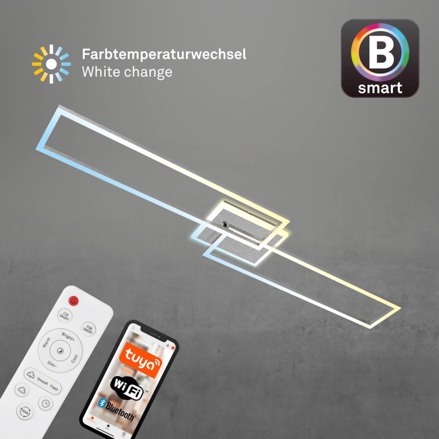 Brilo - LED-himmennyskattokruunu FRAME 2xLED/20W/230V 2700-6500K Wi-Fi Tuya + kauko-ohjaus