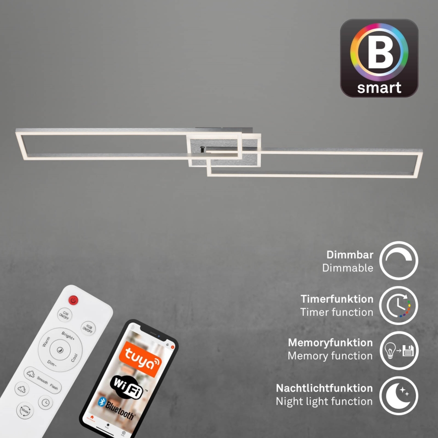 Brilo - LED-himmennyskattokruunu FRAME 2xLED/20W/230V 2700-6500K Wi-Fi Tuya + kauko-ohjaus