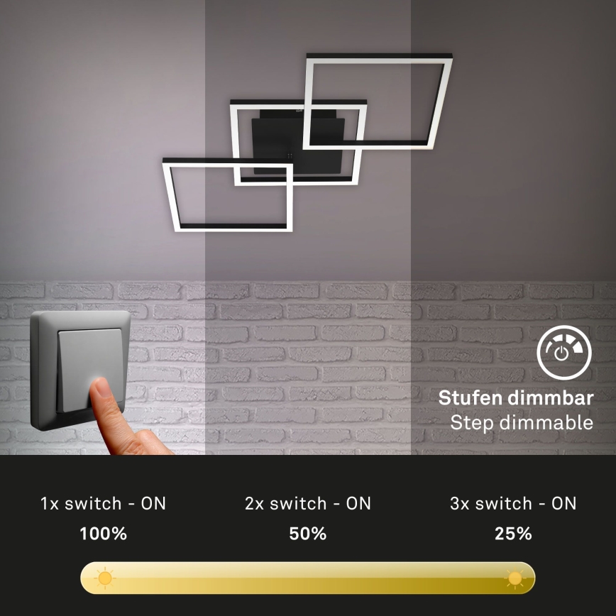 Brilo - LED-himmennyskattokruunu FRAME LED/30W/230V