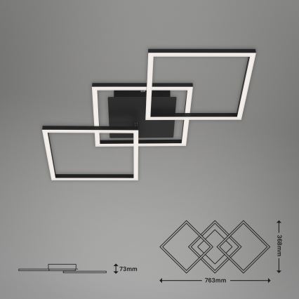Brilo - LED-himmennyskattokruunu FRAME LED/30W/230V